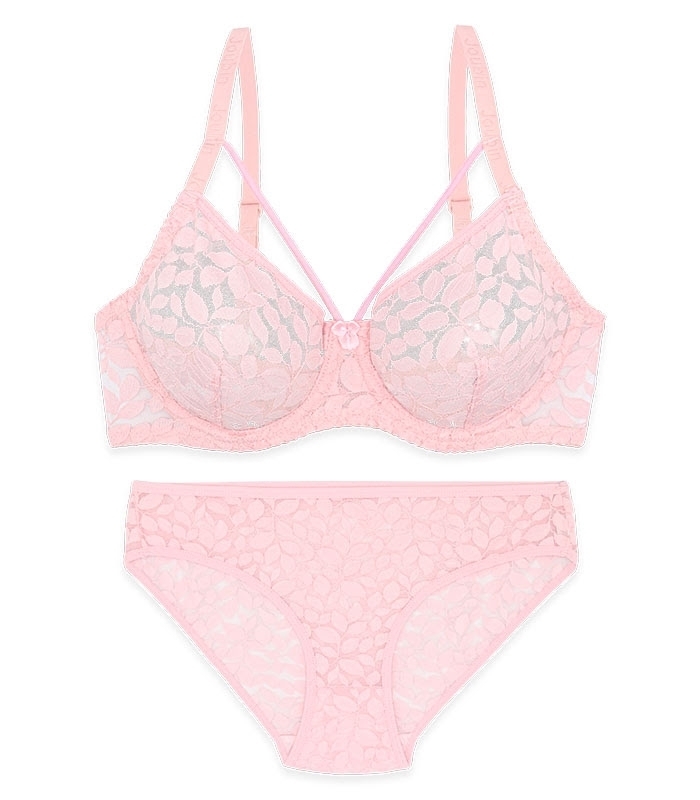 پک ست شورت و سوتین گیپور فنردار ژوبین کد 1369 - بسته 4 عددی