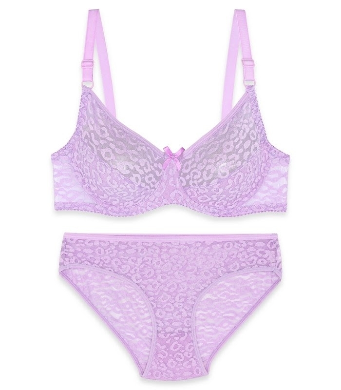 پک ست شورت و سوتین توری فنردار ژوبین کد 1377 - بسته 4 عددی