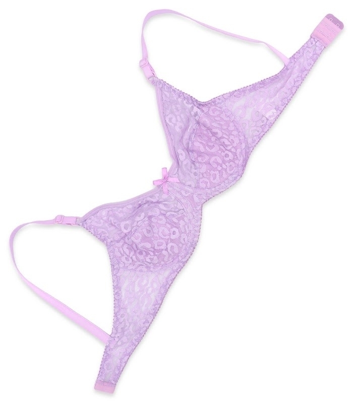 پک ست شورت و سوتین توری فنردار ژوبین کد 1377 - بسته 4 عددی