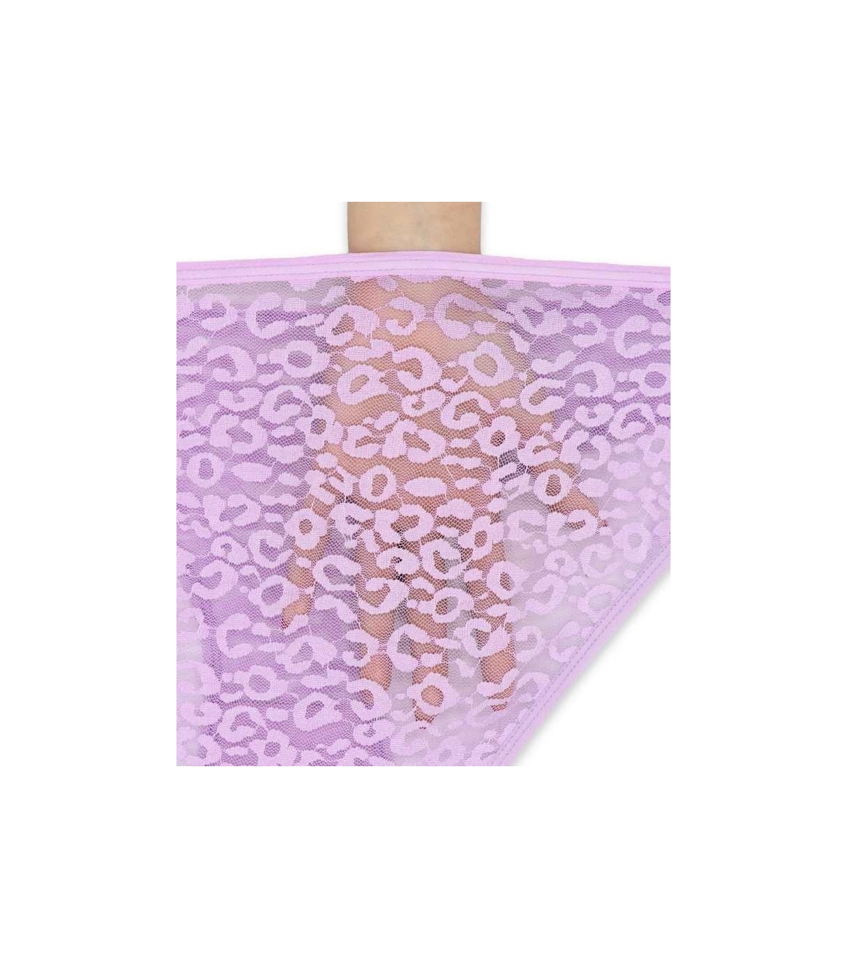 پک ست شورت و سوتین توری فنردار ژوبین کد 1377 - بسته 4 عددی