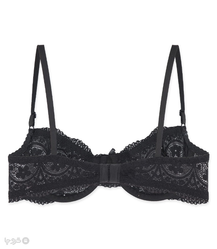 پک ست شورت و سوتین توری فنردار ژوبین کد 1395 گلدوزی - بسته 4 عددی