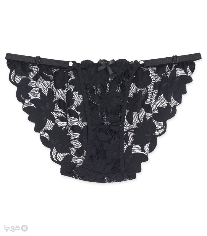 پک ست شورت و سوتین توری فنردار ژوبین کد 1998 طرح گل درشت - بسته 4 عددی