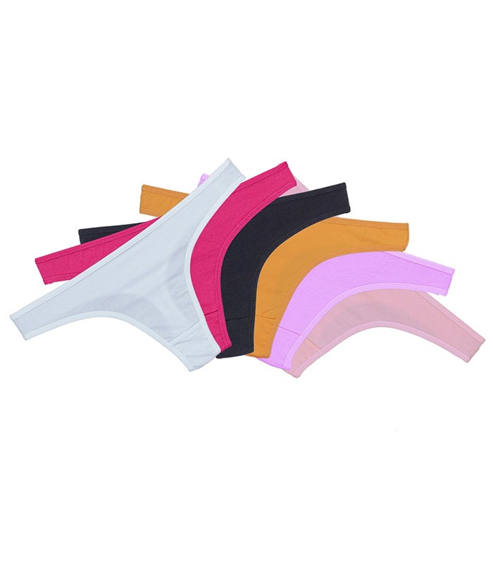 خرید عمده پک شورت زنانه بکلس نخی Misspel میسپل کد 236 میکس ساده - بسته 12 عددی