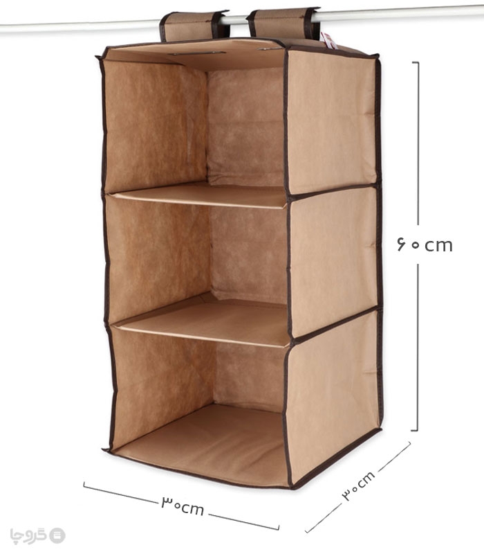 پک نظم دهنده داخل کمد 3 طبقه ایراناکارا - بسته 12 عددی