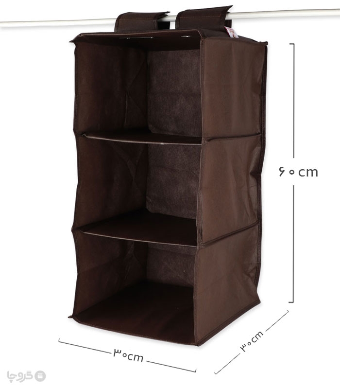 پک نظم دهنده داخل کمد 3 طبقه ایراناکارا - بسته 12 عددی