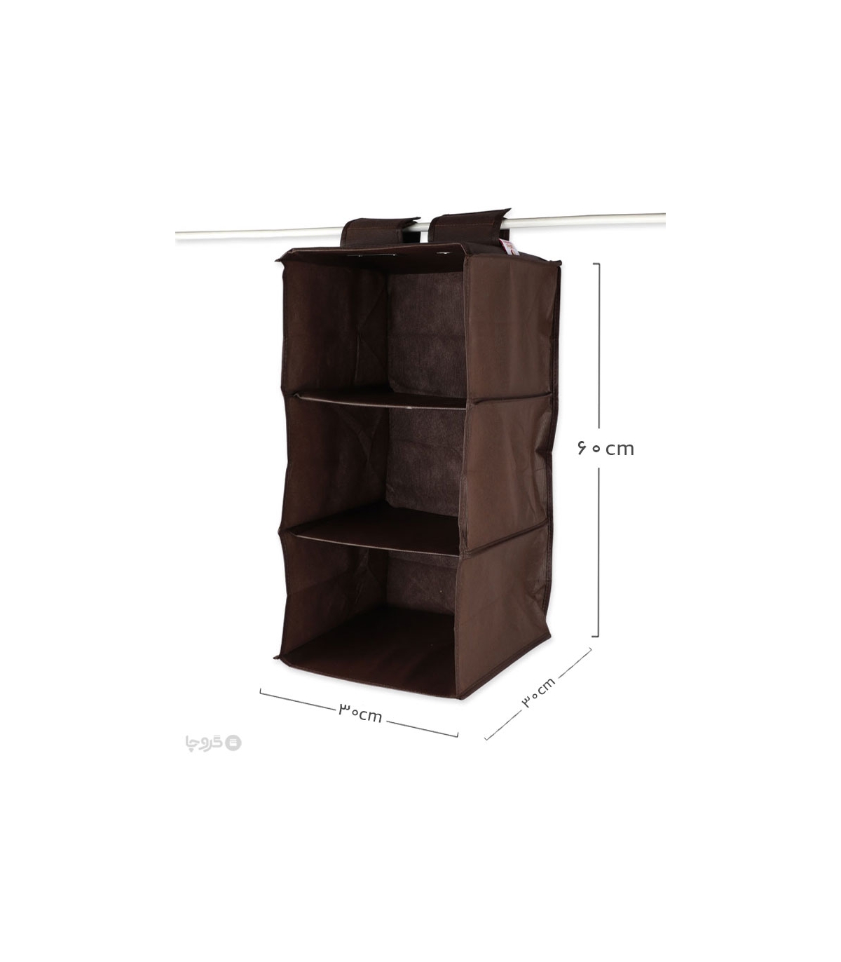 پک نظم دهنده داخل کمد 3 طبقه ایراناکارا - بسته 12 عددی