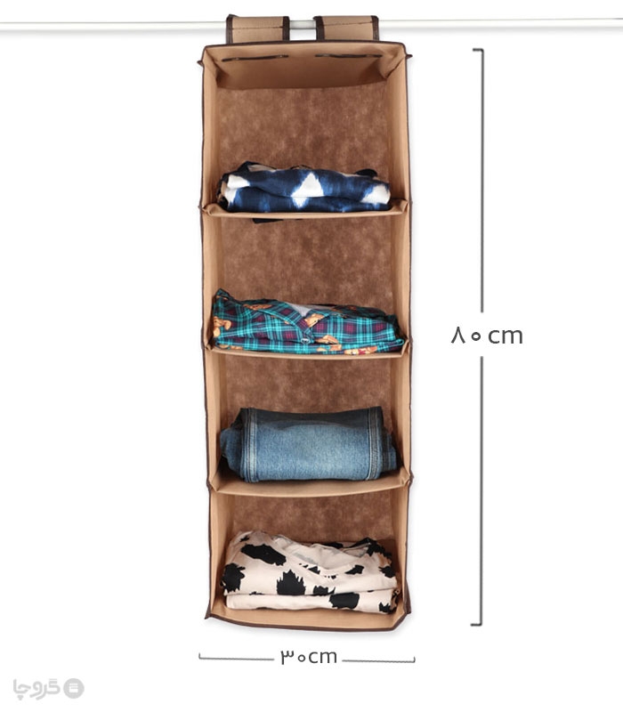 پک نظم دهنده داخل کمد 4 طبقه ایراناکارا - بسته 12 عددی