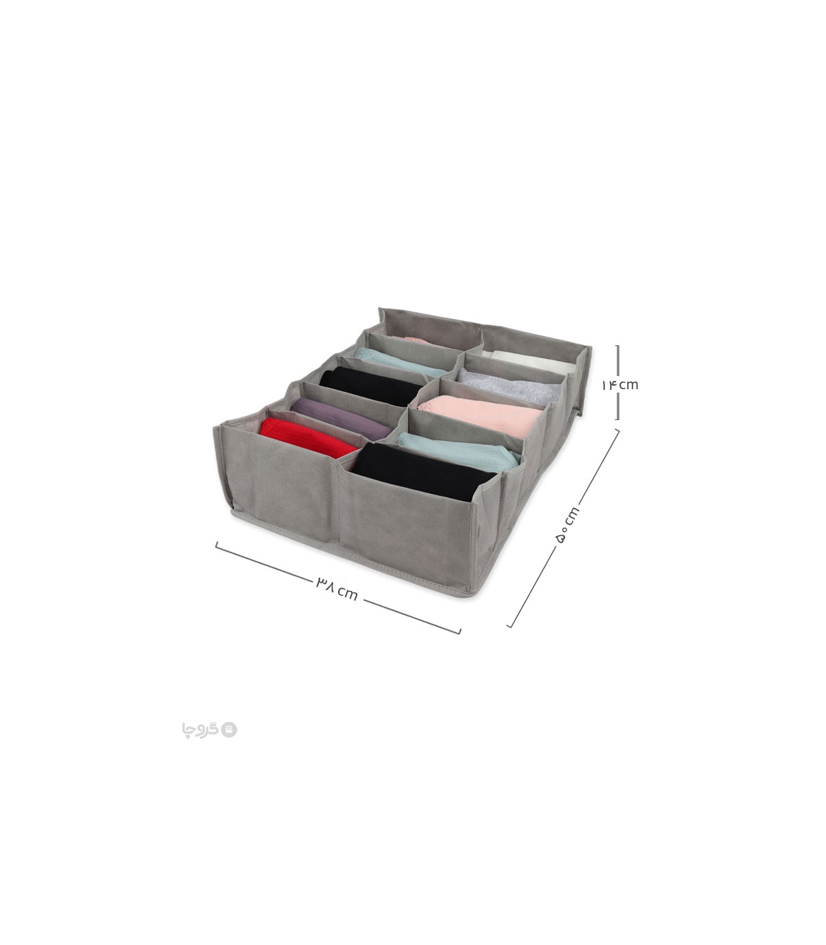 پک نظم دهنده کشو 10 خانه ایراناکارا - بسته 12 عددی