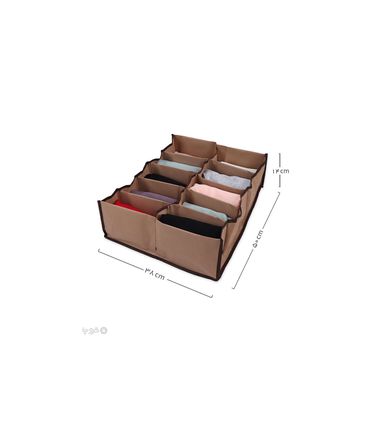 پک نظم دهنده کشو 10 خانه ایراناکارا - بسته 12 عددی