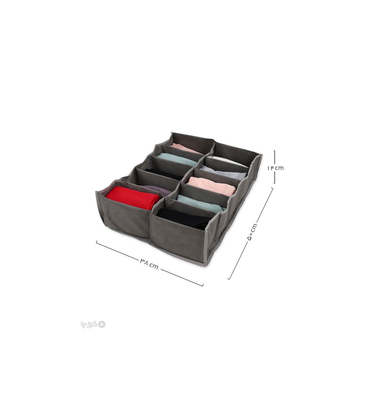 خرید عمده پک نظم دهنده کشو 10 خانه ایراناکارا - بسته 12 عددی