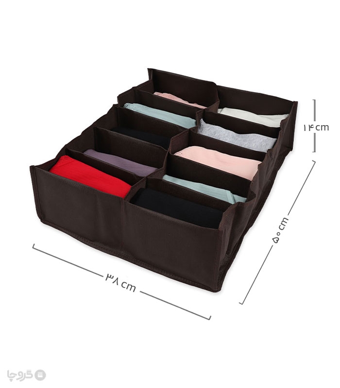 پک نظم دهنده کشو 10 خانه ایراناکارا - بسته 12 عددی