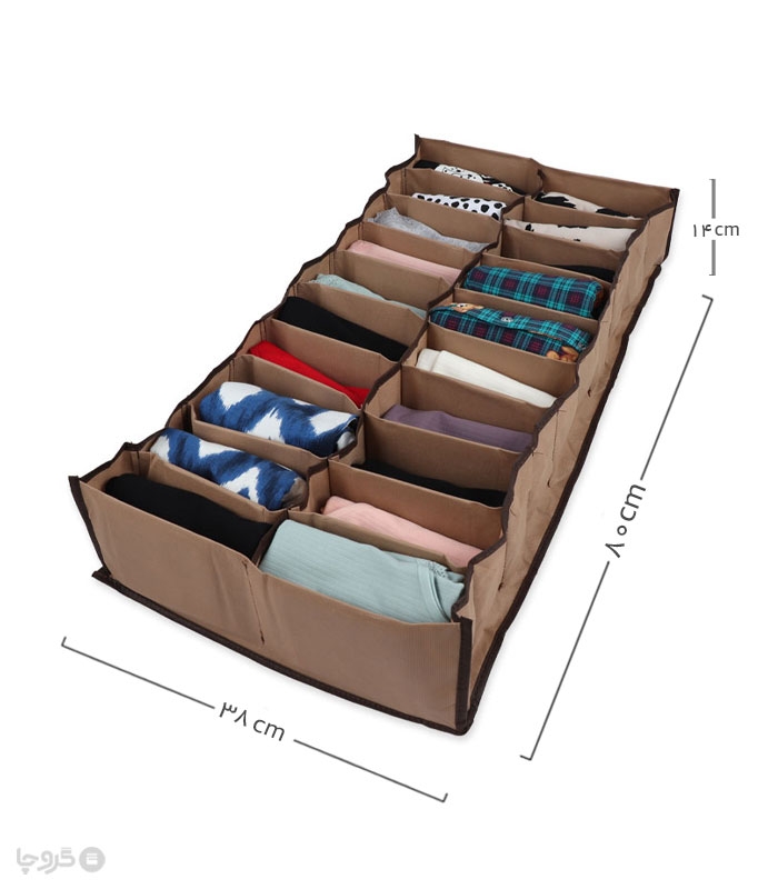 پک نظم دهنده کشو 20 خانه ایراناکارا - بسته 12 عددی