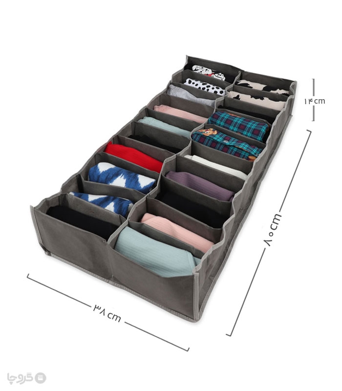 خرید عمده پک نظم دهنده کشو 20 خانه ایراناکارا - بسته 12 عددی