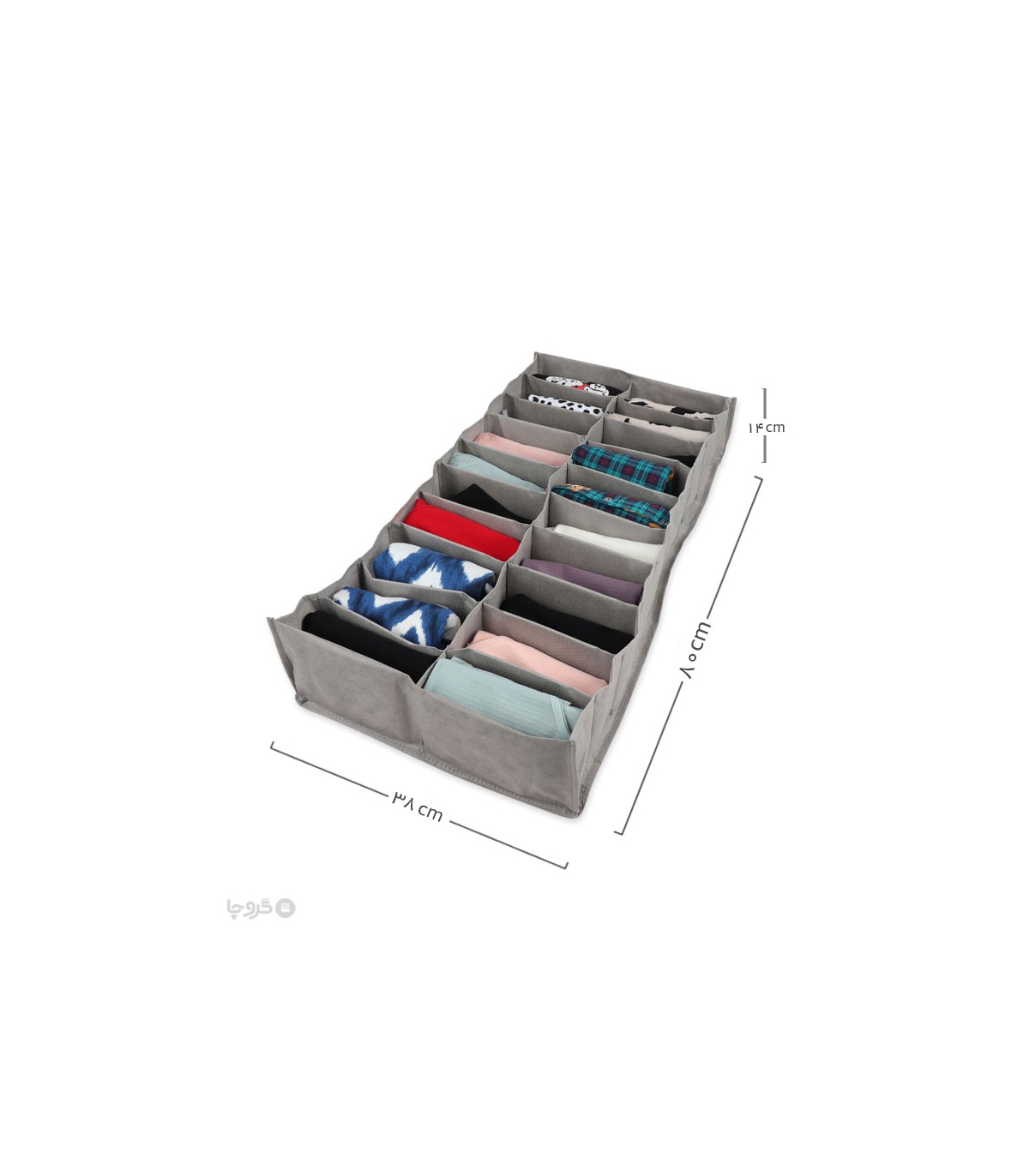 پک نظم دهنده کشو 20 خانه ایراناکارا - بسته 12 عددی