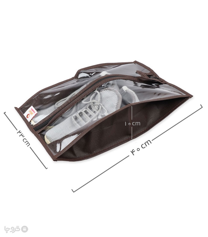 پک کاور کفش زیپ دار ایراناکارا ابعاد 10×23×40 سانتی متر - بسته 12 عددی