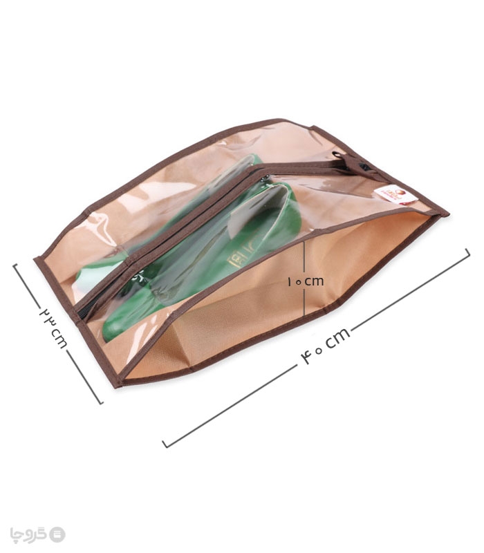 پک کاور کفش زیپ دار ایراناکارا ابعاد 10×23×40 سانتی متر - بسته 12 عددی