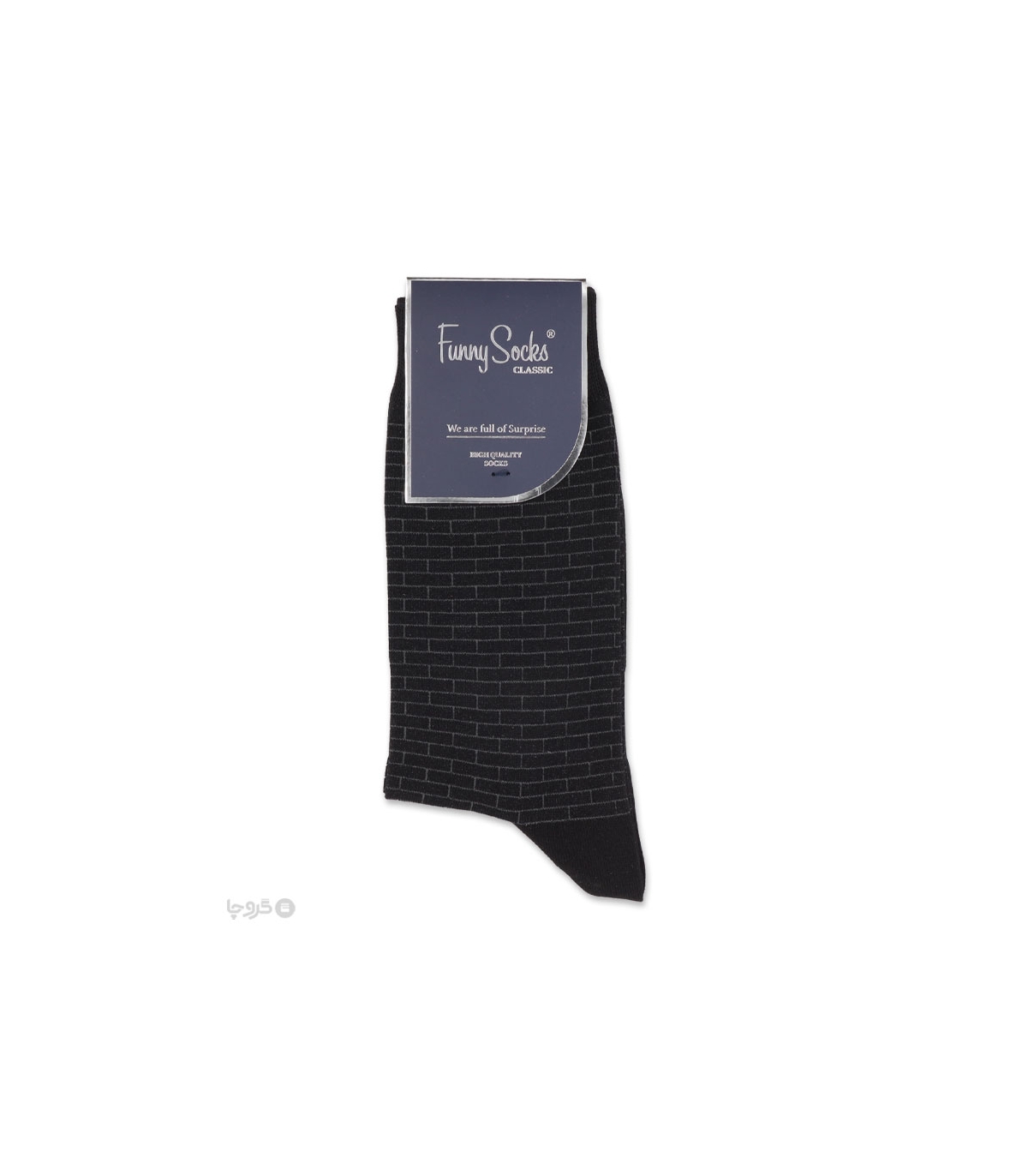 خرید عمده پک جوراب ساقدار مردانه Funny Socks فانی ساکس کد 65123 - جعبه 12 عددی