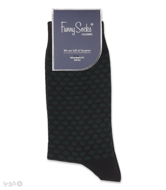 خرید عمده پک جوراب ساقدار مردانه Funny Socks فانی ساکس کد 65136 - جعبه 12 عددی