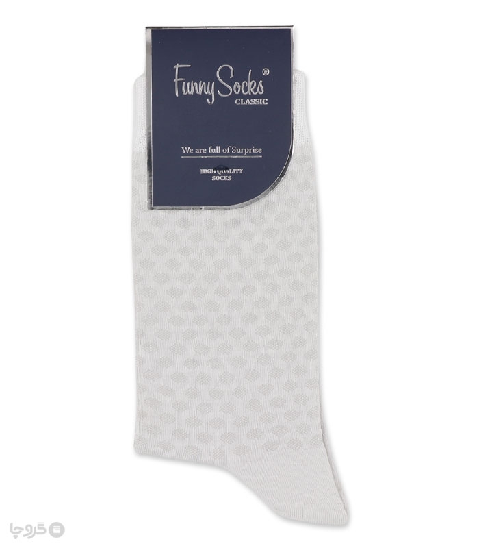 خرید عمده پک جوراب ساقدار مردانه Funny Socks فانی ساکس کد 65136 - جعبه 12 عددی