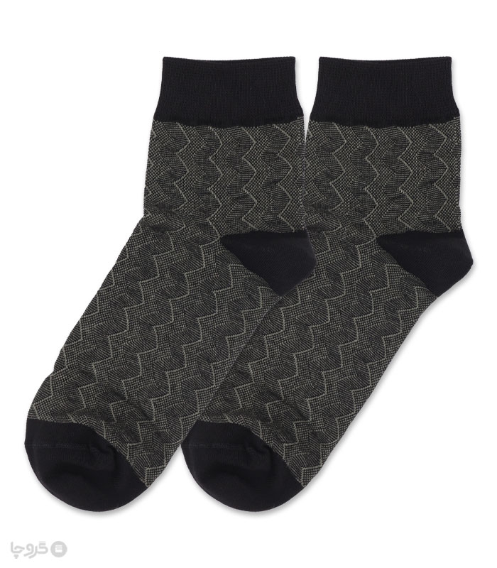 خرید عمده پک جوراب نیم ساق مردانه Funny Socks فانی ساکس کد 75108 - جعبه 12 عددی