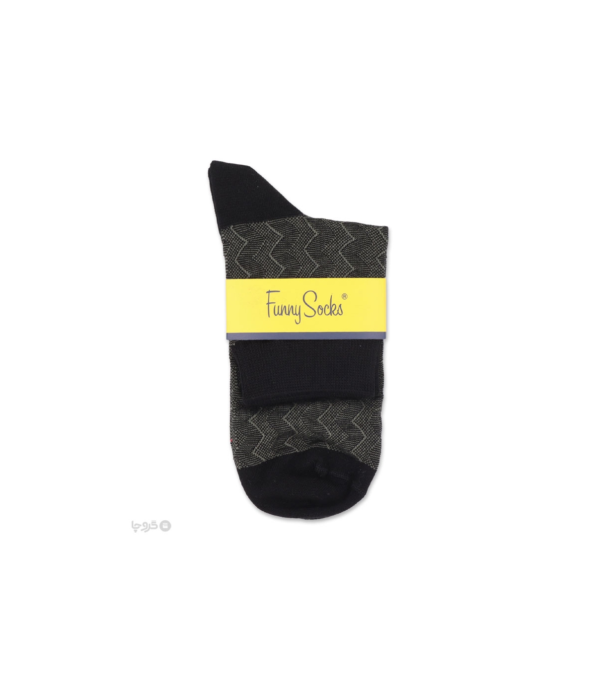 خرید عمده پک جوراب نیم ساق مردانه Funny Socks فانی ساکس کد 75108 - جعبه 12 عددی