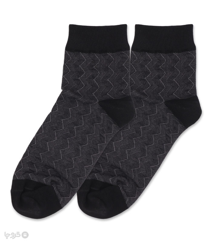 خرید عمده پک جوراب نیم ساق مردانه Funny Socks فانی ساکس کد 75108 - جعبه 12 عددی