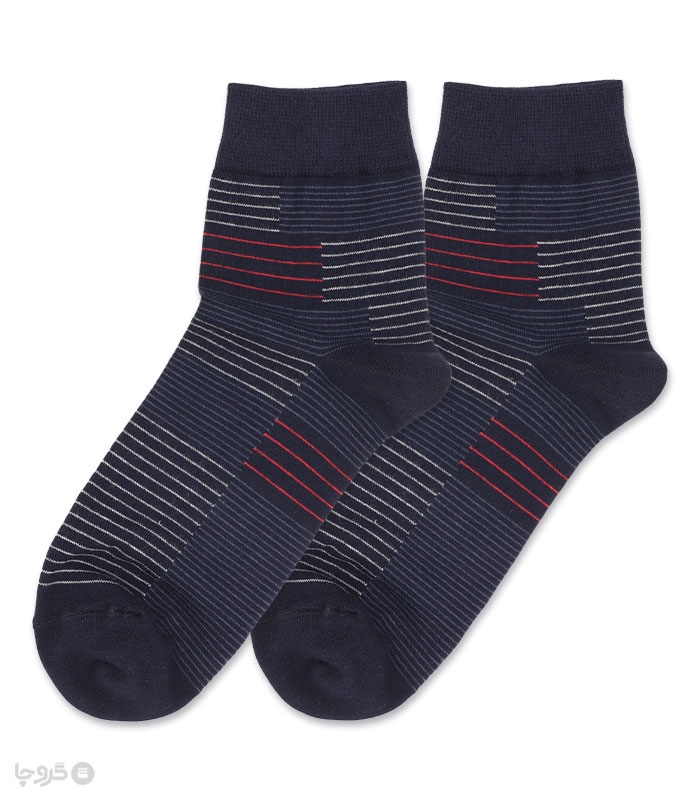 خرید عمده پک جوراب نیم ساق مردانه Funny Socks فانی ساکس کد 75119 - جعبه 12 عددی