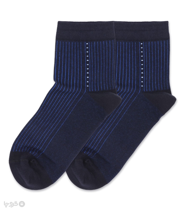 خرید عمده پک جوراب نیم ساق مردانه Funny Socks فانی ساکس کد 75130 - جعبه 12 عددی