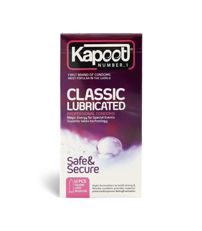خرید عمده پک کاندوم نازک کاپوت Kapoot مدل Classic Lubricated - بسته 12 عددی