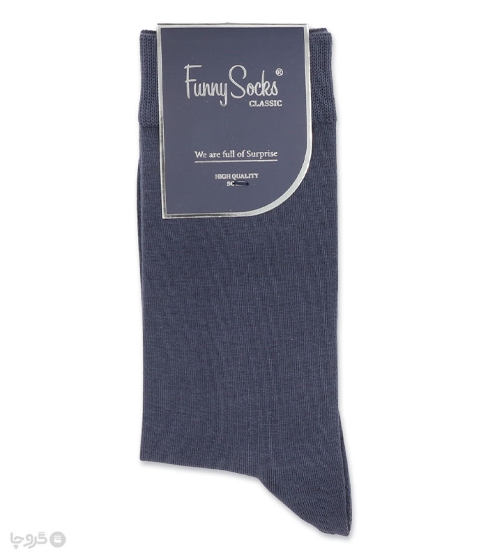 خرید عمده پک جوراب ساقدار مردانه Funny Socks فانی ساکس کد 65102 - جعبه 12 عددی