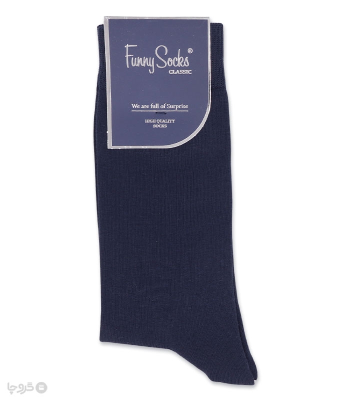 خرید عمده پک جوراب ساقدار مردانه Funny Socks فانی ساکس کد 65102 - جعبه 12 عددی