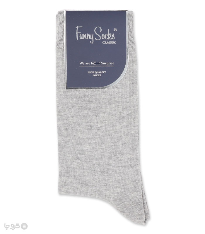 خرید عمده پک جوراب ساقدار مردانه Funny Socks فانی ساکس کد 65102 - جعبه 12 عددی