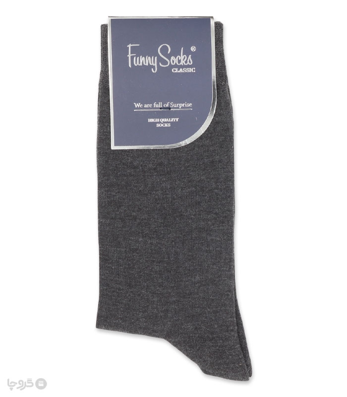 خرید عمده پک جوراب ساقدار مردانه Funny Socks فانی ساکس کد 65102 - جعبه 12 عددی