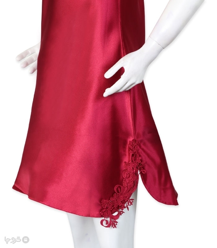 پک ست پیراهن و چشم بند ساتن و گیپور اما کد 3540 - بسته 2 عددی