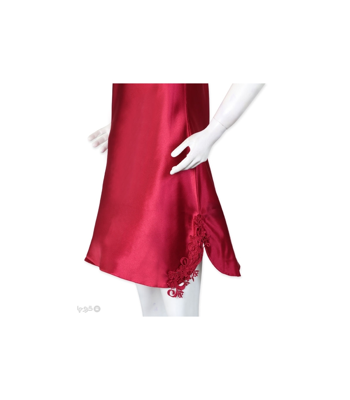 پک ست پیراهن و چشم بند ساتن و گیپور اما کد 3540 - بسته 2 عددی