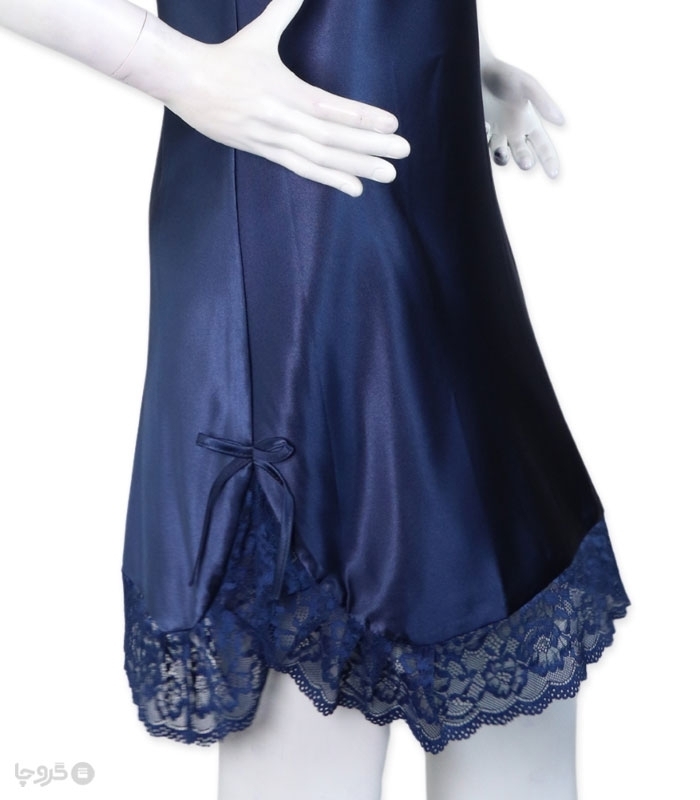 پک ست پیراهن و چشم بند ساتن و گیپور اما کد 2890 - بسته 3 عددی