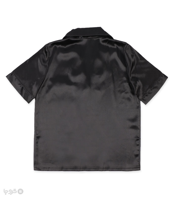 پک ست لباس خواب راحتی شلوارک و بلوز ساتن اما کد 3510 طرح Victoria's Secret - بسته 2 عددی