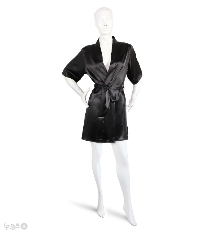 پک روبدوشامبر ساتن نگین دار اما کد 3532 - بسته 2 عددی