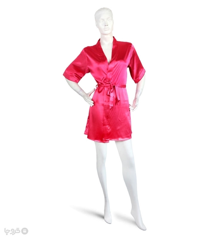 پک روبدوشامبر ساتن نگین دار اما کد 3532 - بسته 2 عددی