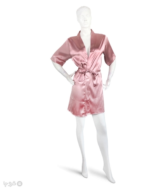 پک روبدوشامبر ساتن نگین دار اما کد 3532 - بسته 2 عددی