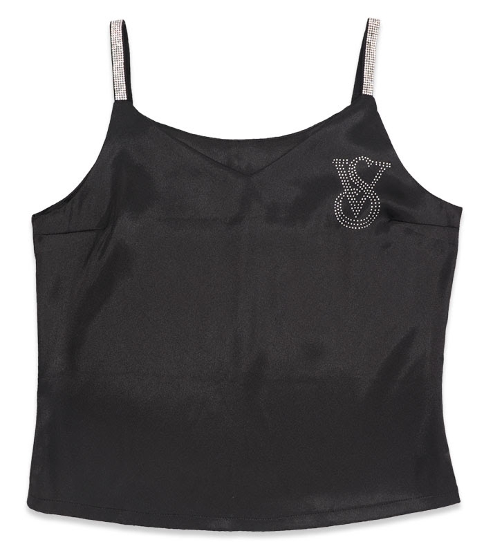 پک ست شورتک و تاپ بندی ساتن نگین دار اما کد 2880 - بسته 2 عددی