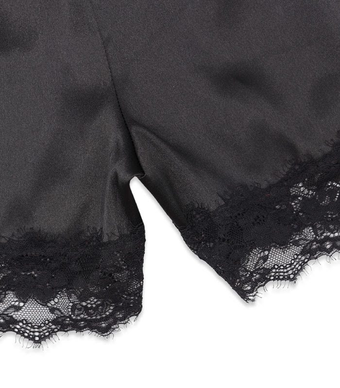 پک ست شورتک و تاپ بندی ساتن نگین دار اما کد 2880 - بسته 2 عددی