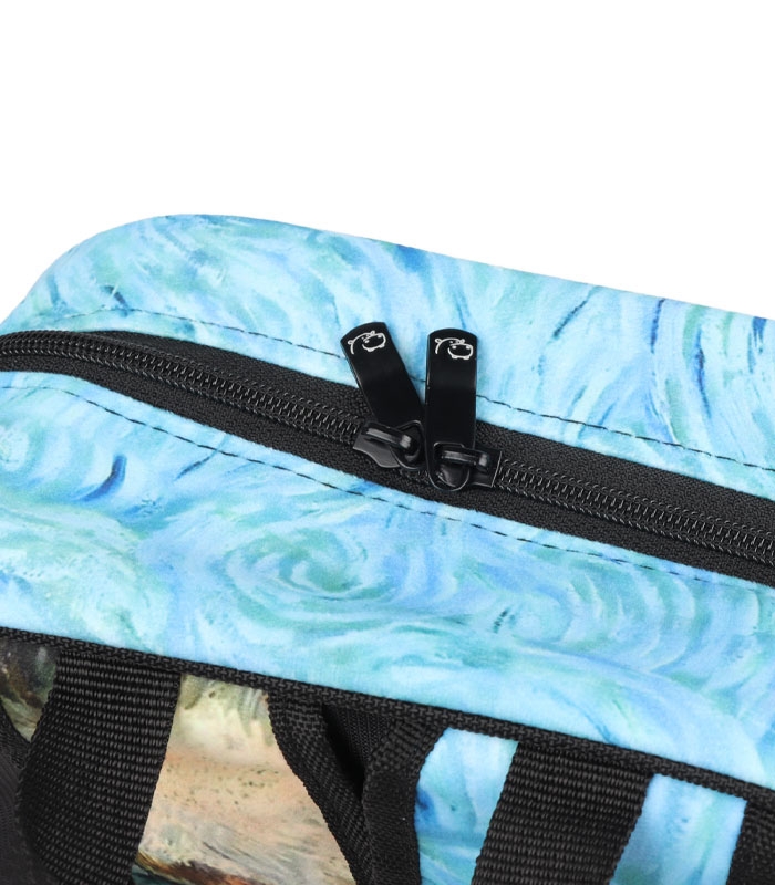 خرید عمده پک کوله پشتی Hippo هیپو ابعاد 14×30×40 کد 103 طرح ونسان ونگوگ - بسته 6 عددی