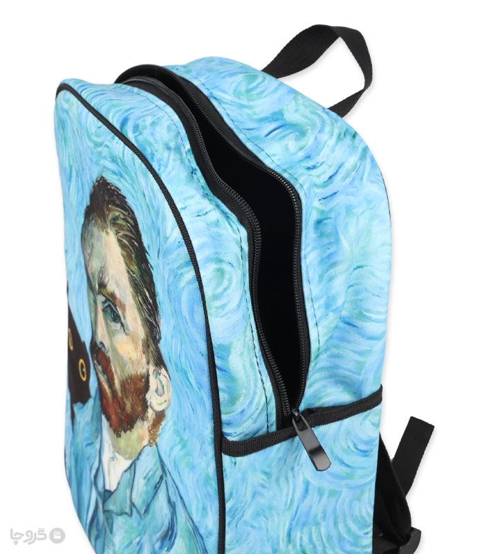 خرید عمده پک کوله پشتی Hippo هیپو ابعاد 14×30×40 کد 103 طرح ونسان ونگوگ - بسته 6 عددی