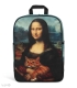 خرید عمده پک کوله پشتی Hippo هیپو ابعاد 14×30×40 کد 103 طرح مونالیزا - بسته 6 عددی