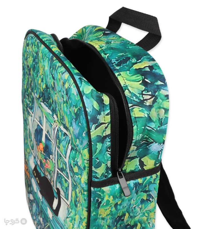 خرید عمده پک کوله پشتی Hippo هیپو ابعاد 14×30×40 کد 103 طرح گربه سیاه - بسته 6 عددی