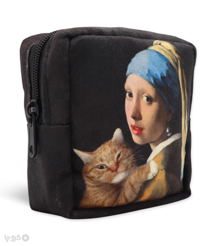 خرید عمده پک کیف نظم دهنده Hippo هیپو ابعاد 13×13 کد 102 طرح دختری با گوشواره مروارید - بسته 12 عددی