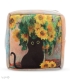 خرید عمده پک کیف نظم دهنده Hippo هیپو ابعاد 13×13 کد 102 طرح گربه و گل آفتابگردان - بسته 12 عددی