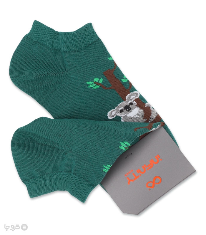 خرید عمده پک جوراب مچی زنانه اینفینیتی طرح کوآلا - بسته 6 عددی