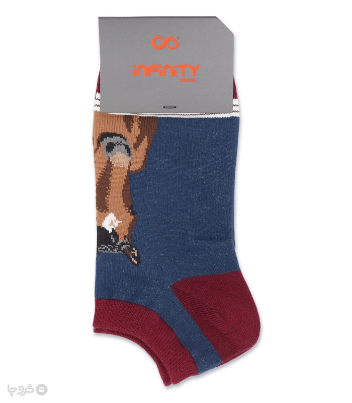 خرید عمده پک جوراب مچی زنانه اینفینیتی طرح اسب - بسته 6 عددی